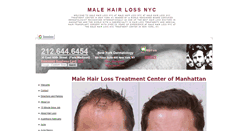Desktop Screenshot of malehairlossnyc.com