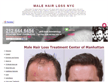 Tablet Screenshot of malehairlossnyc.com